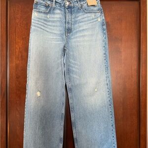 Madewell Curvy Low-Slung Baggy Jeans in Blue